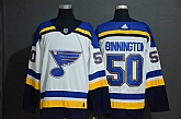 Blues 50 Jordan Binnington White Adidas Jersey,baseball caps,new era cap wholesale,wholesale hats